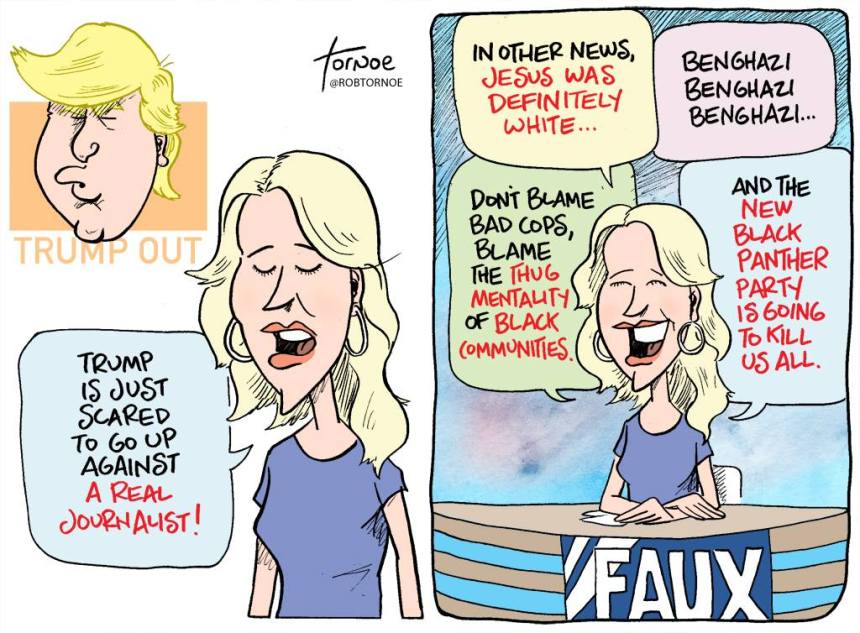 Ron Tornoe Megyn Kelly cartoon