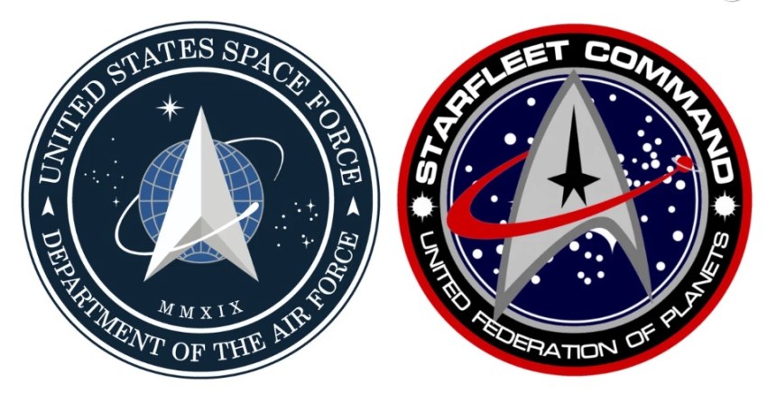 US Space Force logo Star Trek