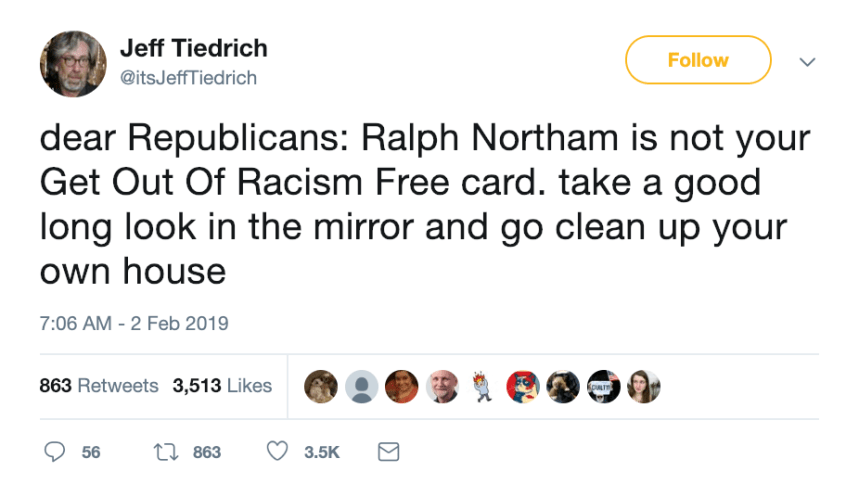 get out of racism free card jeff tiedrich