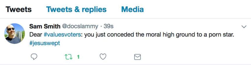 values voter Trump Stormy