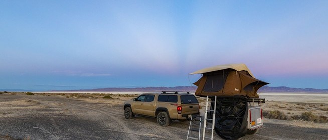Dr. Denny in the Desert at Dusk