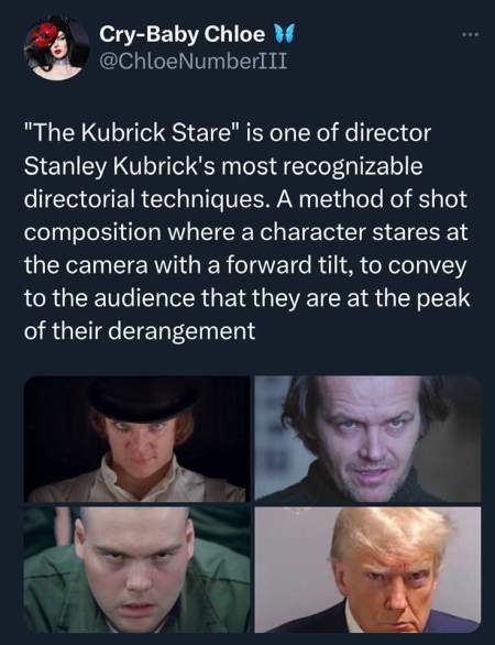 trump mugshot kubrick stare