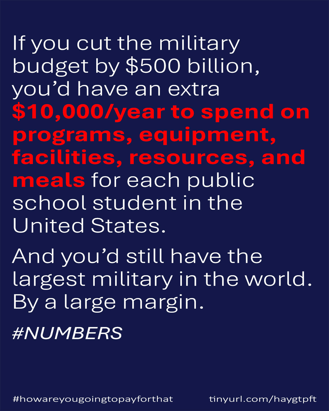 mil-budget-schools #howareyougoingtopayforthat